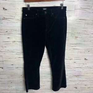 HUDSON Women Velvet Jean High  Rise Brix Cropped Boot blue size 31